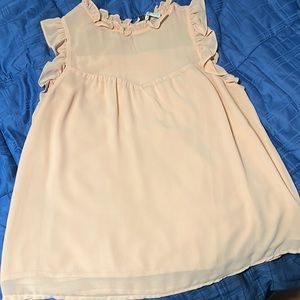 WAYF blush colored blouse